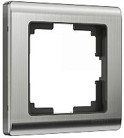 Рамка универсальная Werkel Metallic 1-м. металл глянцевый никель картинка